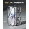 image:imageMiracase for iPhone 18 Pro Max Case with Builtin Screen Protector Full Camera Protector  Magnetic with MagSafe  360 Full Body Military DropProof 18 ProMax Bumper BurgundyMagnetic Clear Black