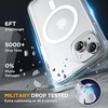 image:imageMiracase for iPhone 18 Pro Max Case with Builtin Screen Protector Full Camera Protector  Magnetic with MagSafe  360 Full Body Military DropProof 18 ProMax Bumper BurgundyMagnetic Clear
