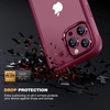 image:imageMiracase for iPhone 18 Pro Max Case with Builtin Screen Protector Full Camera Protector  Magnetic with MagSafe  360 Full Body Military DropProof 18 ProMax Bumper BurgundyWine Red