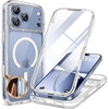 image:imageMiracase for iPhone 18 Pro Max Case with Builtin Screen Protector Full Camera Protector  Magnetic with MagSafe  360 Full Body Military DropProof 18 ProMax Bumper BurgundyClear Glitter