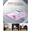 image:imageMiracase for iPhone 18 Pro Max Case with Builtin Screen Protector Full Camera Protector  Magnetic with MagSafe  360 Full Body Military DropProof 18 ProMax Bumper BurgundyLight Purple