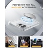 image:imageMiracase for iPhone 18 Pro Max Case with Builtin Screen Protector Full Camera Protector  Magnetic with MagSafe  360 Full Body Military DropProof 18 ProMax Bumper BurgundyMagnetic Matte Clear