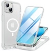 image:imageMiracase for iPhone 18 Pro Max Case with Builtin Screen Protector Full Camera Protector  Magnetic with MagSafe  360 Full Body Military DropProof 18 ProMax Bumper BurgundyMagnetic Clear