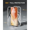 image:imageMiracase for iPhone 18 Pro Max Case with Builtin Screen Protector Full Camera Protector  Magnetic with MagSafe  360 Full Body Military DropProof 18 ProMax Bumper BurgundyClear