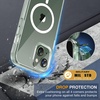 image:imageMiracase for iPhone 18 Pro Max Case with Builtin Screen Protector Full Camera Protector  Magnetic with MagSafe  360 Full Body Military DropProof 18 ProMax Bumper BurgundyMagnetic Clear