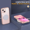 image:imageMiracase for iPhone 18 Pro Max Case with Builtin Screen Protector Full Camera Protector  Magnetic with MagSafe  360 Full Body Military DropProof 18 ProMax Bumper BurgundyMagnetic Clear Pink