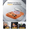 image:imageMiracase for iPhone 18 Pro Max Case with Builtin Screen Protector Full Camera Protector  Magnetic with MagSafe  360 Full Body Military DropProof 18 ProMax Bumper BurgundyOrange