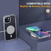 image:imageMiracase for iPhone 18 Pro Max Case with Builtin Screen Protector Full Camera Protector  Magnetic with MagSafe  360 Full Body Military DropProof 18 ProMax Bumper BurgundyMagnetic Clear Glitter