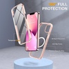 image:imageMiracase for iPhone 18 Pro Max Case with Builtin Screen Protector Full Camera Protector  Magnetic with MagSafe  360 Full Body Military DropProof 18 ProMax Bumper BurgundyMagnetic Clear Pink
