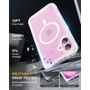 image:imageMiracase for iPhone 18 Pro Max Case with Builtin Screen Protector Full Camera Protector  Magnetic with MagSafe  360 Full Body Military DropProof 18 ProMax Bumper BurgundyMagnetic Matte Clear