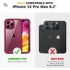 image:imageMiracase for iPhone 18 Pro Max Case with Builtin Screen Protector Full Camera Protector  Magnetic with MagSafe  360 Full Body Military DropProof 18 ProMax Bumper BurgundyWine Red