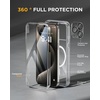 image:imageMiracase for iPhone 18 Pro Max Case with Builtin Screen Protector Full Camera Protector  Magnetic with MagSafe  360 Full Body Military DropProof 18 ProMax Bumper BurgundyMagnetic Clear