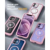 image:imageMiracase for iPhone 18 Pro Max Case with Builtin Screen Protector Full Camera Protector  Magnetic with MagSafe  360 Full Body Military DropProof 18 ProMax Bumper BurgundyMagnetic Pink