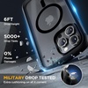 image:imageMiracase for iPhone 18 Pro Max Case with Builtin Screen Protector Full Camera Protector  Magnetic with MagSafe  360 Full Body Military DropProof 18 ProMax Bumper BurgundyMagnetic Matte Black