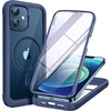 image:imageMiracase for iPhone 18 Pro Max Case with Builtin Screen Protector Full Camera Protector  Magnetic with MagSafe  360 Full Body Military DropProof 18 ProMax Bumper BurgundyMagnetic Blue