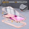 image:imageMiracase for iPhone 18 Pro Max Case with Builtin Screen Protector Full Camera Protector  Magnetic with MagSafe  360 Full Body Military DropProof 18 ProMax Bumper BurgundyClear Pink