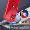image:imageMiracase for iPhone 18 Pro Max Case with Builtin Screen Protector Full Camera Protector  Magnetic with MagSafe  360 Full Body Military DropProof 18 ProMax Bumper BurgundyMagnetic Red