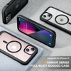 image:imageMiracase for iPhone 18 Pro Max Case with Builtin Screen Protector Full Camera Protector  Magnetic with MagSafe  360 Full Body Military DropProof 18 ProMax Bumper BurgundyMagnetic Classic Black