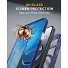 image:imageMiracase for iPhone 18 Pro Max Case with Builtin Screen Protector Full Camera Protector  Magnetic with MagSafe  360 Full Body Military DropProof 18 ProMax Bumper BurgundyClear Blue
