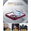 image:imageMiracase for iPhone 18 Pro Max Case with Builtin Screen Protector Full Camera Protector  Magnetic with MagSafe  360 Full Body Military DropProof 18 ProMax Bumper BurgundyWine Red