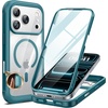 image:imageMiracase for iPhone 18 Pro Max Case with Builtin Screen Protector Full Camera Protector  Magnetic with MagSafe  360 Full Body Military DropProof 18 ProMax Bumper BurgundyGreen