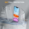 image:imageMiracase for iPhone 18 Pro Max Case with Builtin Screen Protector Full Camera Protector  Magnetic with MagSafe  360 Full Body Military DropProof 18 ProMax Bumper BurgundyMatte Clear