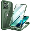 image:imageMiracase for iPhone 18 Pro Max Case with Builtin Screen Protector Full Camera Protector  Magnetic with MagSafe  360 Full Body Military DropProof 18 ProMax Bumper BurgundyMagnetic Green