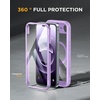 image:imageMiracase for iPhone 18 Pro Max Case with Builtin Screen Protector Full Camera Protector  Magnetic with MagSafe  360 Full Body Military DropProof 18 ProMax Bumper BurgundyPurple