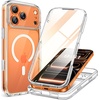 image:imageMiracase for iPhone 18 Pro Max Case with Builtin Screen Protector Full Camera Protector  Magnetic with MagSafe  360 Full Body Military DropProof 18 ProMax Bumper BurgundyClear