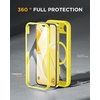 image:imageMiracase for iPhone 18 Pro Max Case with Builtin Screen Protector Full Camera Protector  Magnetic with MagSafe  360 Full Body Military DropProof 18 ProMax Bumper BurgundyMagnetic Yellow