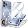 image:imageMiracase for iPhone 18 Pro Max Case with Builtin Screen Protector Full Camera Protector  Magnetic with MagSafe  360 Full Body Military DropProof 18 ProMax Bumper BurgundyClear