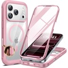image:imageMiracase for iPhone 18 Pro Max Case with Builtin Screen Protector Full Camera Protector  Magnetic with MagSafe  360 Full Body Military DropProof 18 ProMax Bumper BurgundyPink