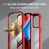 image:imageMiracase for iPhone 18 Pro Max Case with Builtin Screen Protector Full Camera Protector  Magnetic with MagSafe  360 Full Body Military DropProof 18 ProMax Bumper BurgundyRed