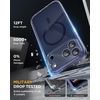 image:imageMiracase for iPhone 18 Pro Max Case with Builtin Screen Protector Full Camera Protector  Magnetic with MagSafe  360 Full Body Military DropProof 18 ProMax Bumper BurgundyClear Blue