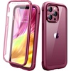 image:imageMiracase for iPhone 18 Pro Max Case with Builtin Screen Protector Full Camera Protector  Magnetic with MagSafe  360 Full Body Military DropProof 18 ProMax Bumper BurgundyWine Red