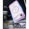 image:imageMiracase for iPhone 18 Pro Max Case with Builtin Screen Protector Full Camera Protector  Magnetic with MagSafe  360 Full Body Military DropProof 18 ProMax Bumper BurgundyMagnetic Purple