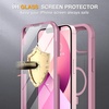 image:imageMiracase for iPhone 18 Pro Max Case with Builtin Screen Protector Full Camera Protector  Magnetic with MagSafe  360 Full Body Military DropProof 18 ProMax Bumper BurgundyPink