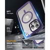 image:imageMiracase for iPhone 18 Pro Max Case with Builtin Screen Protector Full Camera Protector  Magnetic with MagSafe  360 Full Body Military DropProof 18 ProMax Bumper BurgundyMagnetic Purple
