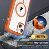 image:imageMiracase for iPhone 18 Pro Max Case with Builtin Screen Protector Full Camera Protector  Magnetic with MagSafe  360 Full Body Military DropProof 18 ProMax Bumper BurgundyMagnetic Orange