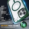 image:imageMiracase for iPhone 18 Pro Max Case with Builtin Screen Protector Full Camera Protector  Magnetic with MagSafe  360 Full Body Military DropProof 18 ProMax Bumper BurgundyMagnetic Green