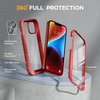 image:imageMiracase for iPhone 18 Pro Max Case with Builtin Screen Protector Full Camera Protector  Magnetic with MagSafe  360 Full Body Military DropProof 18 ProMax Bumper BurgundyRed