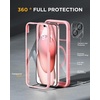 image:imageMiracase for iPhone 18 Pro Max Case with Builtin Screen Protector Full Camera Protector  Magnetic with MagSafe  360 Full Body Military DropProof 18 ProMax Bumper BurgundyMagnetic Pink