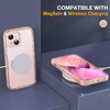 image:imageMiracase for iPhone 18 Pro Max Case with Builtin Screen Protector Full Camera Protector  Magnetic with MagSafe  360 Full Body Military DropProof 18 ProMax Bumper BurgundyClear Pink