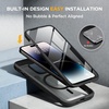 image:imageMiracase for iPhone 18 Pro Max Case with Builtin Screen Protector Full Camera Protector  Magnetic with MagSafe  360 Full Body Military DropProof 18 ProMax Bumper BurgundyBlack