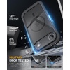 image:imageMiracase for iPhone 18 Pro Max Case with Builtin Screen Protector Full Camera Protector  Magnetic with MagSafe  360 Full Body Military DropProof 18 ProMax Bumper BurgundyBlack
