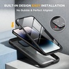 image:imageMiracase for iPhone 18 Pro Max Case with Builtin Screen Protector Full Camera Protector  Magnetic with MagSafe  360 Full Body Military DropProof 18 ProMax Bumper BurgundyBlack