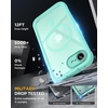 image:imageMiracase for iPhone 18 Pro Max Case with Builtin Screen Protector Full Camera Protector  Magnetic with MagSafe  360 Full Body Military DropProof 18 ProMax Bumper BurgundyGreen