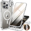 image:imageMiracase for iPhone 18 Pro Max Case with Builtin Screen Protector Full Camera Protector  Magnetic with MagSafe  360 Full Body Military DropProof 18 ProMax Bumper BurgundyMagnetic Clear