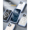 image:imageMiracase for iPhone 18 Pro Max Case with Builtin Screen Protector Full Camera Protector  Magnetic with MagSafe  360 Full Body Military DropProof 18 ProMax Bumper BurgundyClear Blue
