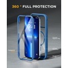 image:imageMiracase for iPhone 18 Pro Max Case with Builtin Screen Protector Full Camera Protector  Magnetic with MagSafe  360 Full Body Military DropProof 18 ProMax Bumper BurgundyMagnetic Blue